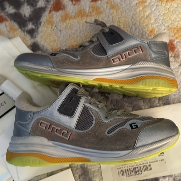 Gucci Ultraspace Sneakers size men's 7 or women's 10 GG Tennis Shoes 040 - Picture 16 of 16